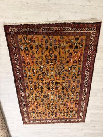 Vloerkleed - 191 cm - 127 cm - Handgeknoopt tapijt, Huis en Inrichting, Nieuw