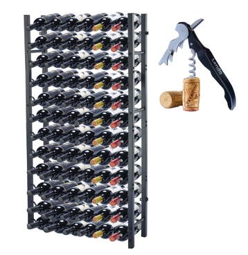 Lendo Online Porte-bouteilles Vin 72 Bouteilles Métal Noir, Maison & Meubles