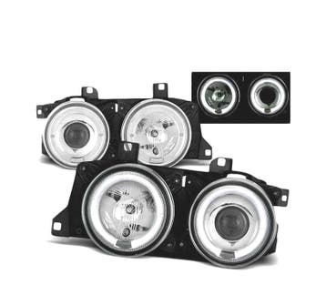 PHARES BMW E32 E34 ANGEL EYES CHROMÉ, Verzenden, Neuf