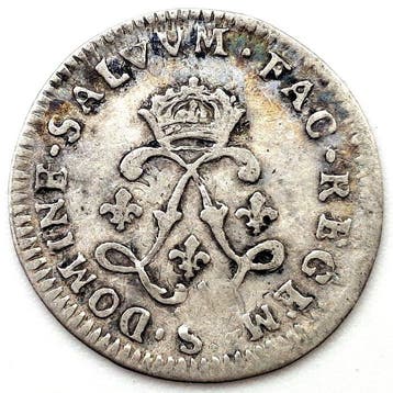 France. Louis XIV (1643-1715). 4 Sols 1692-S, Reims (Sans
