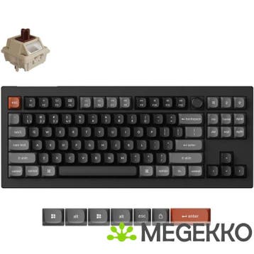 Keychron V3 Ultra Silk POM Brown Switch Draadloos Mechanisch, Verzenden