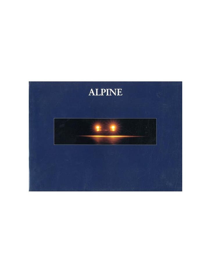 1992 ALPINE A610 TURBO BROCHURE FRANS, Livres, Autos | Brochures & Magazines