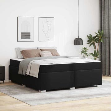 vidaXL Bedframe Zwart 180 x 200 cm Stof, Verzenden, Nieuw