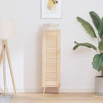 vidaXL Kastdeur met lamellen 99x29,5 cm massief grenenhout, Verzenden, Nieuw