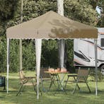 vidaXL Pop-up Feesttent 195 x 195 x 245 cm Crèmekleurig, Tuin en Terras, Verzenden, Nieuw