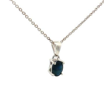 Sans prix de réserve - Pendentif Argent - 0.95ct. tw. Saphir