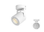 Veiling - 24x GU10 Opbouwspot Armatuur cilinder zand wit dra, Nieuw