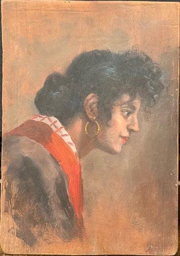 Scuola italiana (XIX-XX) - Profilo di Donna