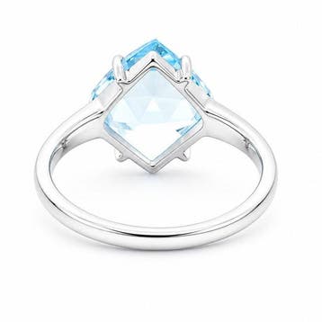 Zonder minimumprijs - Ring Zilver - 4.70ct. tw. Topaas -, Nieuw
