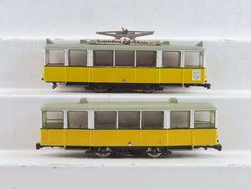 Liliput H0 - Modeltram (1) - 2-Delige set Düwag tram, Nieuw