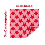 3m Cadeaupapier Hartjes XL - valentijn -  liefde - hartjes, Divers, Papier cadeau, Ophalen of Verzenden