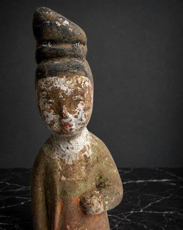 Oud Chinees, Tang-dynastie Terracotta Hofdame /
