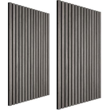 tectake Akoestische panelen Sonic Wall II houtlook - lichtgr, Verzenden