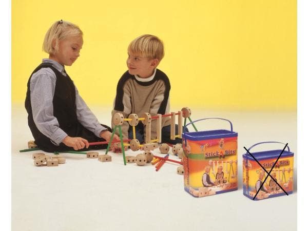 Veiling - Joy - Toy Bouwspel - Stick a Bits 120 stuk, Kinderen en Baby's, Speelgoed | Bouwstenen, Nieuw