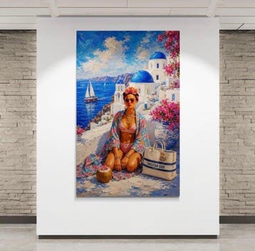 Yolanda López Calzadilla (XX) - Frida en Santorini