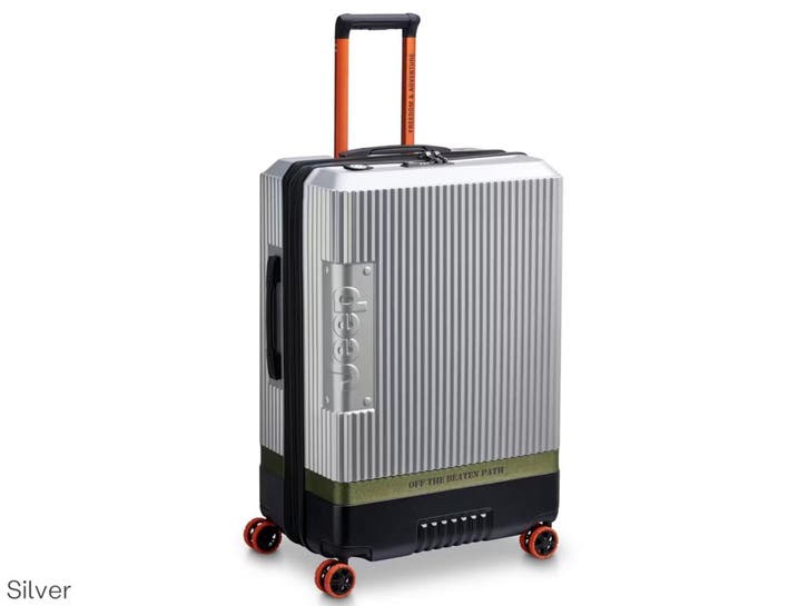 2dekans | Jeep Uitbreidbare Trolley XL 122L - Silver - 81 x, Bijoux, Sacs & Beauté, Valises, Enlèvement ou Envoi