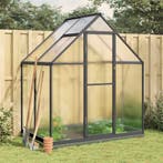 vidaXL Tuinkas met basisframe 169x114x202 cm aluminium, Verzenden