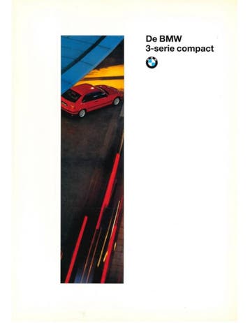 1995 BMW 3 SERIE COMPACT BROCHURE NEDERLANDS, Nieuw