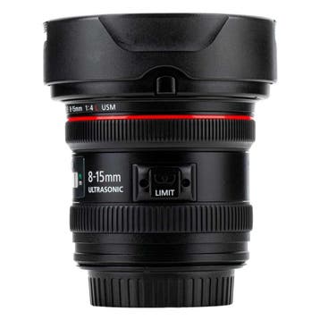 Canon EF 8-15mm f/4L Fisheye USM met garantie, Ophalen of Verzenden, Gebruikt