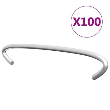 vidaXL Gabionhaken 100 st 10 cm gegalvaniseerd staal, Tuin en Terras, Tuinhekken en Hekwerk, Verzenden, Nieuw