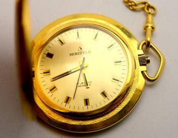 Herzfeld - 17 Jewels Swiss Made - mechanical pocket watch -, Bijoux, Sacs & Beauté, Montres | Hommes
