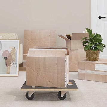 vidaXL Meubelhondjes 2 st rechthoekig 250 kg 50x35x11,5 cm, Verzenden
