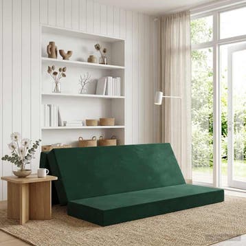 vidaXL Vouwbare Sofa Bed 180 x 67 x 45 cm Donkergroen, Verzenden, Nieuw