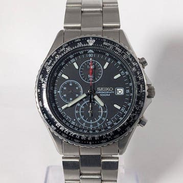 Seiko - Chronograph Watch - Black Dial - Quartz - Zonder
