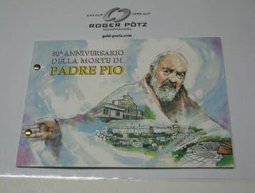 Vatikan 2 Euro 2018 Padre Prio im offiziellen Numisbrief, Verzenden, België