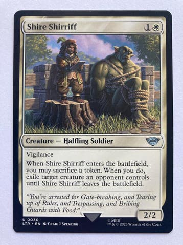 SHIRE SHIRRIFF (LTR) (U 0030) (MTG) (TRADING CARD), Gebruikt