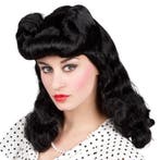 Zwarte Pruik Zwart Dames, Verzenden, Nieuw