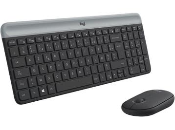 Logitech - Draadloos toetsenbord + muis - Azerty - Zwart, Computers en Software, Verzenden, Logitech, Draadloos, Nieuw