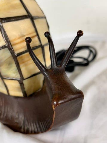 Tafellamp (2) - Duck and Snail - Composiet, Antiek en Kunst