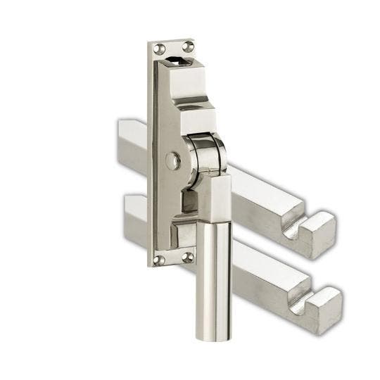 Pomp-espagnolet Bauhaus glans nikkel inclusief 2 stangen, Doe-het-zelf en Bouw, Deuren en Vliegenramen, Nieuw