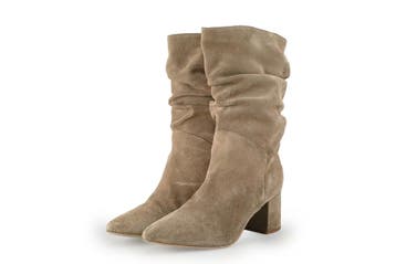 Manfield Laarzen in maat 38 Beige, Kleding | Dames, Schoenen, Hoge laarzen, Verzenden, Beige, Manfield