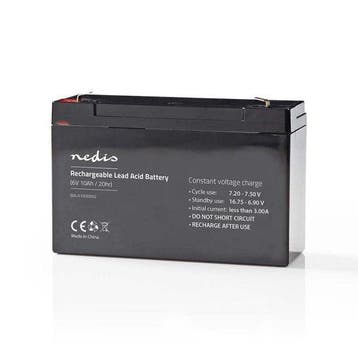 Nedis Oplaadbare Loodaccu - Lead-Acid - Oplaadbaar - 6 V - 1, Verzenden, Nieuw