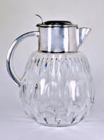 WMF attr. - Art Déco - Carafe - Cristal et laiton plaqué