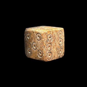 Oud-Romeins, Keizerrijk Been dobbelsteen - Ancient Roman