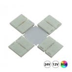 LED Strip RGB X click connector kruising soldeervrij 10mm, Ophalen of Verzenden, Nieuw