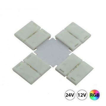 LED Strip RGB X click connector kruising soldeervrij 10mm, Ophalen of Verzenden, Nieuw