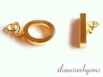 3 stuks kapittelslot `gold` verguld ca. 20mm, Hobby en Vrije tijd, Kralen en Sieraden maken, Verzenden, Nieuw, Overige typen