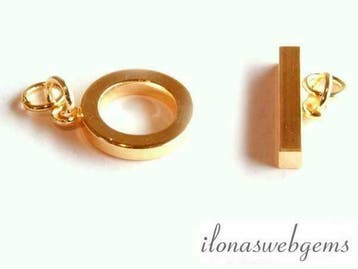 3 stuks kapittelslot `gold` verguld ca. 20mm, Verzenden, Overige typen