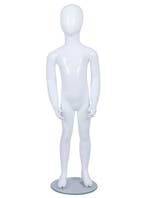 *TIP*  Faceless etalagepop kind glossy wit 4 jaar mt 104 ZM, Ophalen of Verzenden