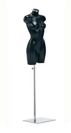 *TIP*  Italiaanse dames torso's in zwart op zware chro, Ophalen of Verzenden