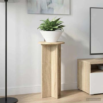 vidaXL Plantenstand 2 st Sonoma Eiken 29,5 x 29,5 x 60 cm, Verzenden, Nieuw