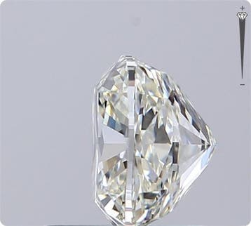 1 pcs Diamant (Natuurlijk) - 1.02 ct - Cushion - K - IF -, Nieuw