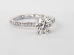 Verlovingsring - 18 karaat Witgoud - 1.26ct. tw. Diamant
