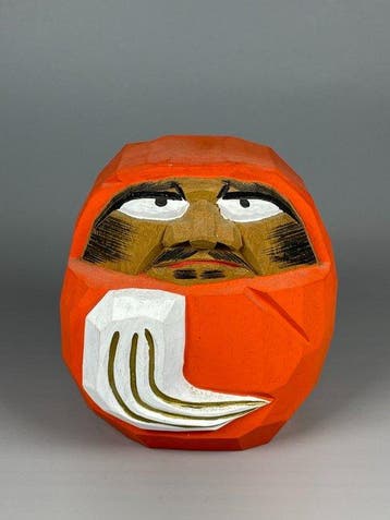 Decoratief ornament - Maple Forest Hall - Bodhidharma -