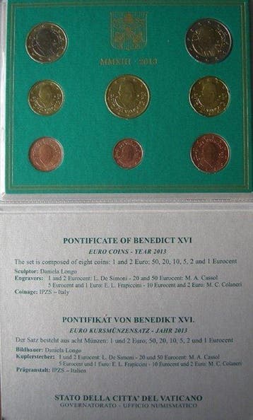 Vaticaan. Year Set (BU) 2013 (Zonder minimumprijs)