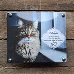 Foto bord gedenksteen met tekst, Verzenden, Nieuw